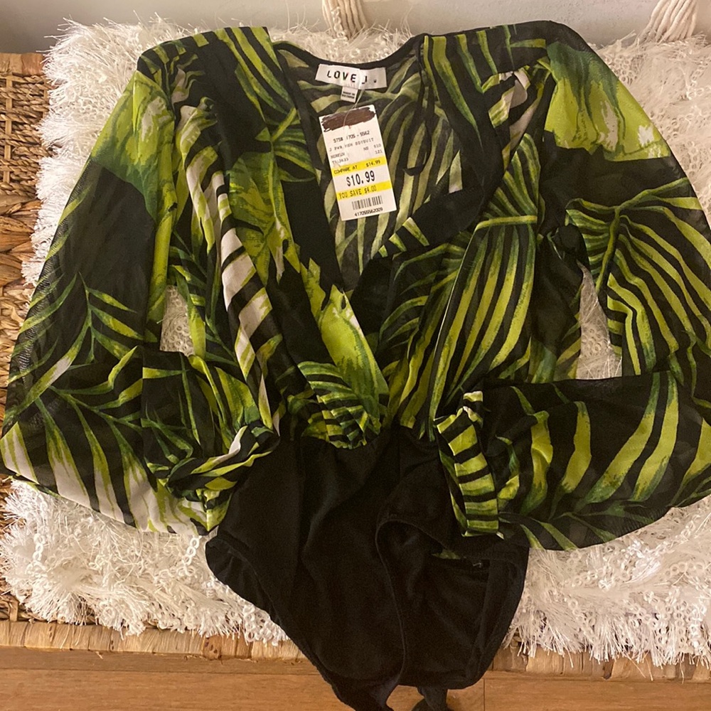 Sexy tropical bodysuit